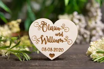 

Heart Save The Date Magnet, Custom Save The Date, Cute Save The Date, Romantic Wedding Invitation, Unique Save The Date, Boho Sa