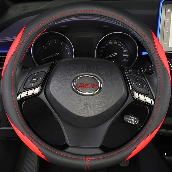 Unon для Toyota CH-R CHR- автомобильный Стайлинг рулевые колеса чехол из искусственной кожи чехол на руль
