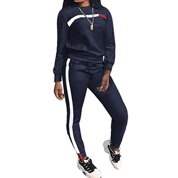 

Dihope 2020 Autumn Winter 2 Piece Set Women Printed Tracksuit Pullover Sweatshirt Trousers With Pockets Tracksuit Suits