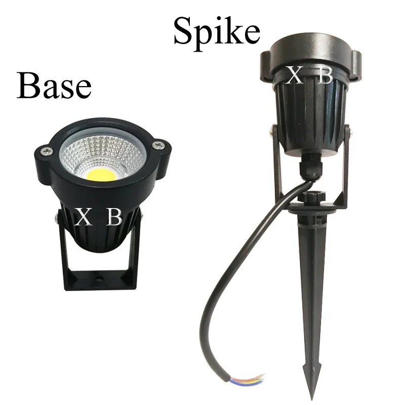 4PCS New Style COB Garden Lawn Lamp 220V 110V 12V Outdoor LED Spike Light 3W 5W 10W Path Landscape Waterproof Spot Bulbs garden lights