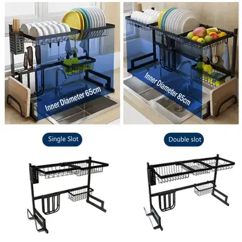 

Various styles Dish Drying Rack Kitchen Organizer Drainer Plate Holder Cutlery Storage Shelf Sink Accessories Drain Stand