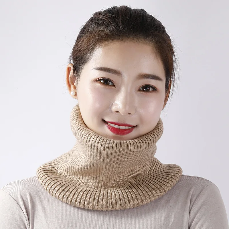 

KENSHELLEY men/women warm scarf wool velvet thick knitted bib cotton to protect the neck bib winter scarf for female scarf