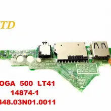 Для lenovo yoga 500 звуковая плата USB доска yoga 500 LT41 14874-1 448.03N01.0011 протестирована хорошая