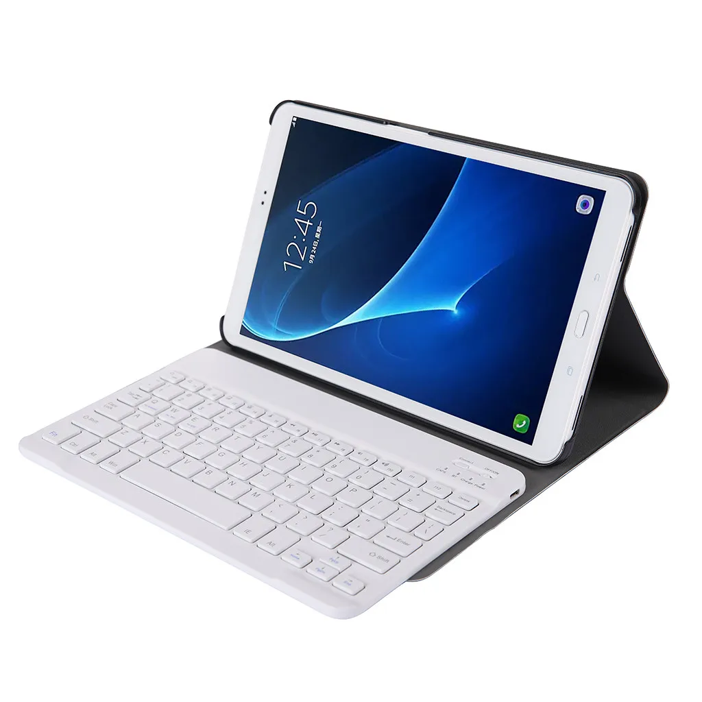 Поддержка Bluetooth 3,0/4,0/1,1 для samsung Tab A T580/T585 10,1 дюймов чехол тонкий чехол+ Беспроводная Bluetooth клавиатура для системы IOS