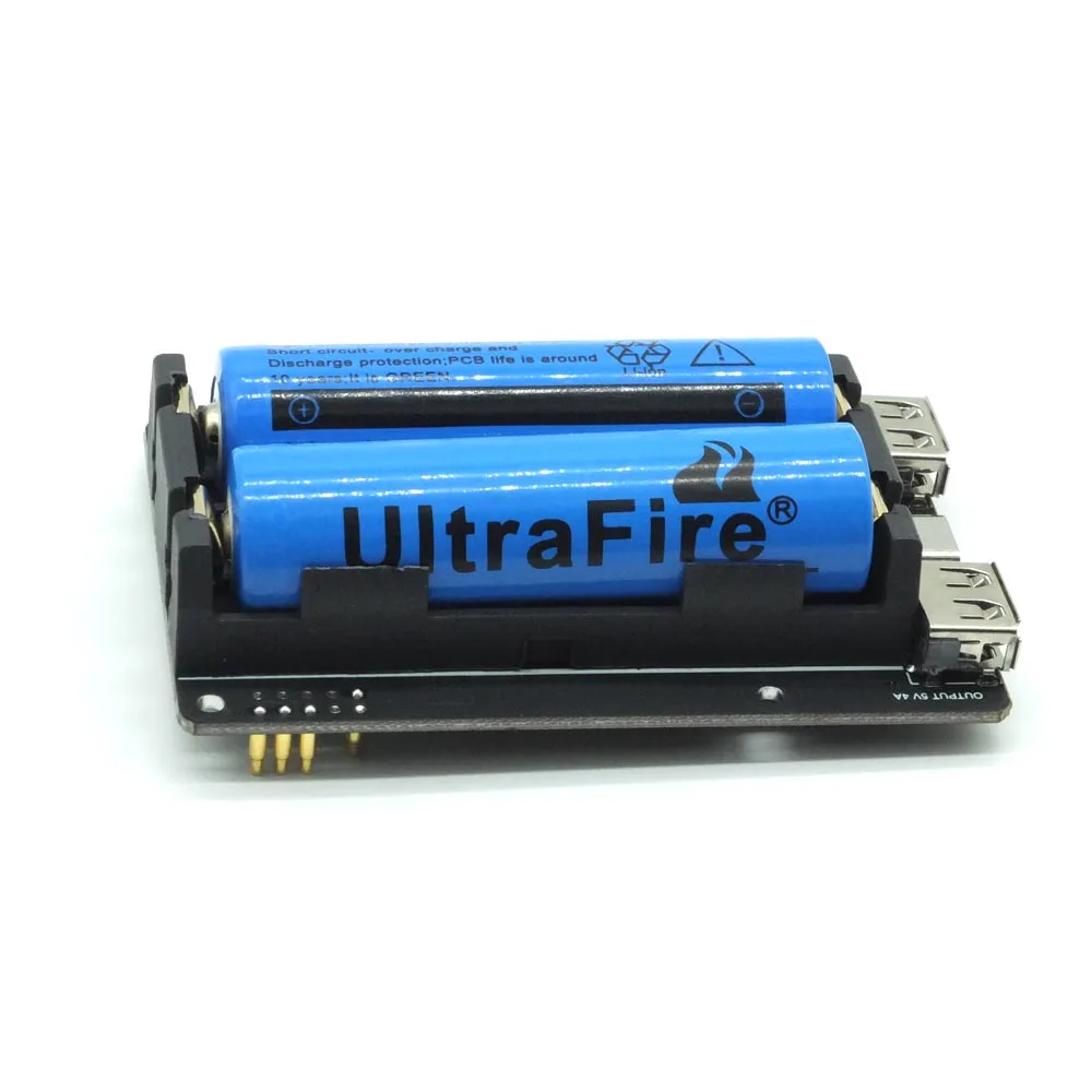 18650 UPS Pro источник питания устройство Расширенный два порта USBA для Raspberry Pi 4 B/3B+/3B