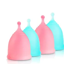 Female hygiene menstrual cup of medical grade silicone Silicone Menstrual Flake Medical reusable feminine hygiene Menstrual cup