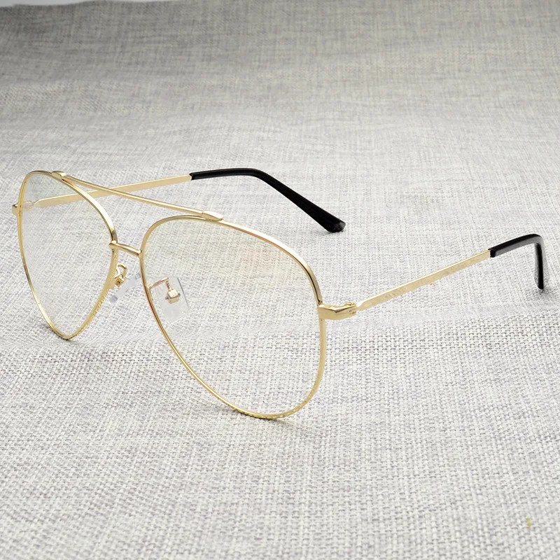 Zerosun очки оправа для мужчин и женщин авиационные очки мужские очки из нержавеющей стали компьютерные очки блокировка синий светильник UV400