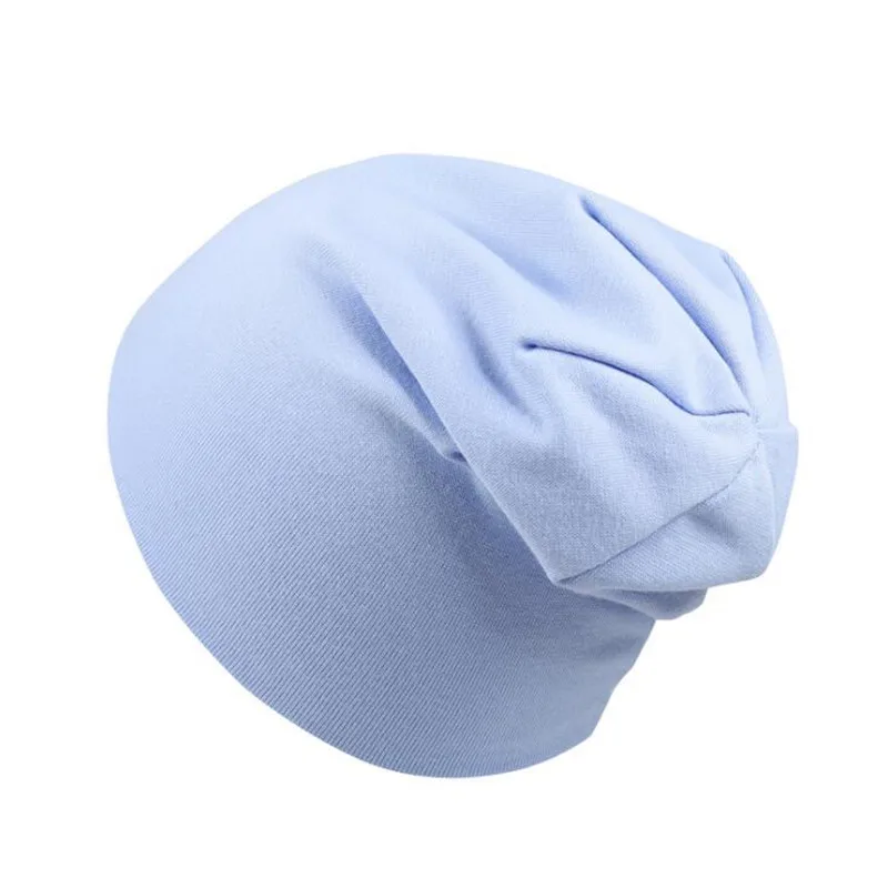 Baby Adjustable Hats Spring Autumn Baby Beanie Hat Scarf for Boys Girls Knitted Cap Winter Keep Warm Solid Color Children Hat - Цвет: blue