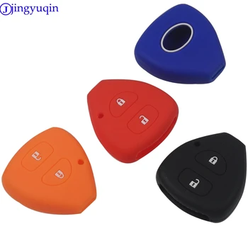 

10x 2 B Silicone Car Remote Key Fob Cover Case For Toyota Camry Yaris RAV4 HiLux Cruiser Fortuner Prado Verso Holder Protector