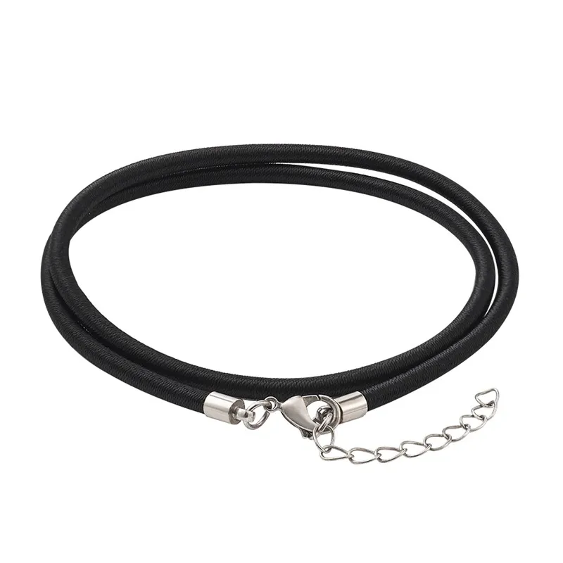 20 шт. ожерелья из шелкового шнура сделай сам с латунными застежками-лобстерами