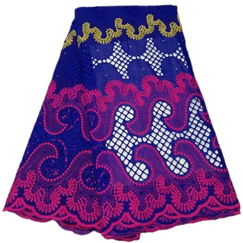 

Hollowed out Double-colors huge magic sprays pattern Swiss Voile Lace Fabric YCS78 Fast delivery high quality 100% Cotton Fabric