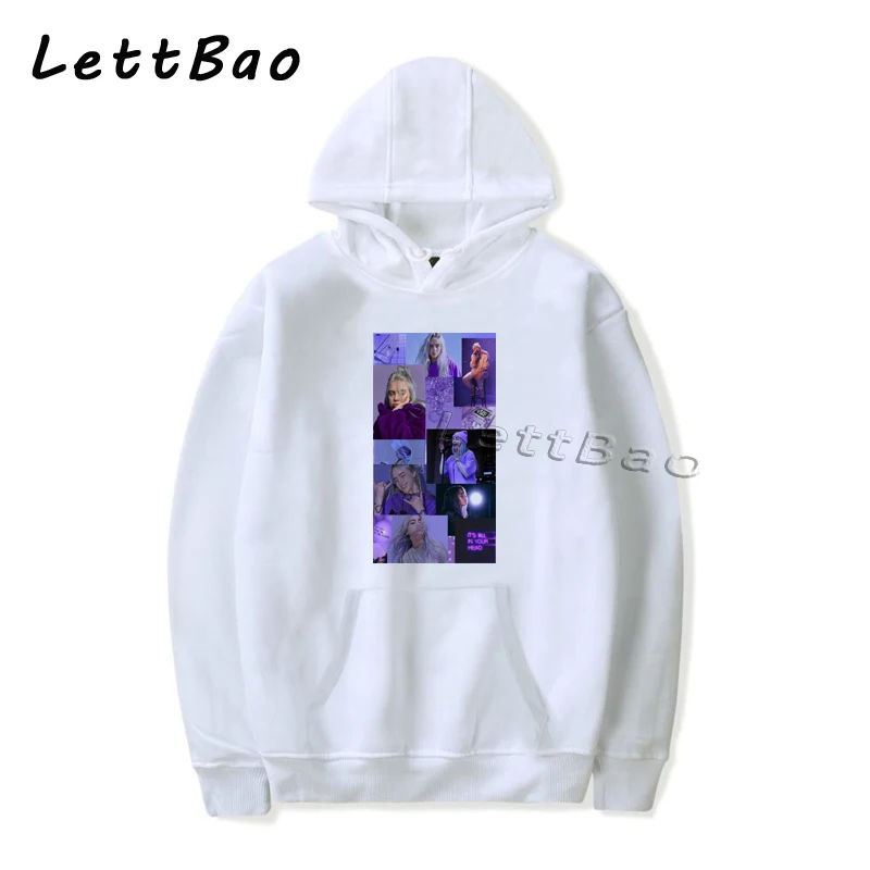 7 Billie Eilish толстовки Готическая уличная толстовка женская Bluzy Damskie Корейская толстовка Harajuku негабаритная Женская одежда в стиле хип-хоп - Цвет: 7