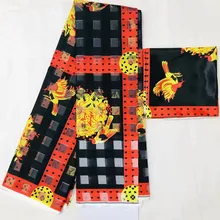 Органза ткань чистый шелк ткань африканская ткань абкара африканская вощеная ткань принтом 2+ 4 ярда органза лента шелк для вечеринки платье MM-C2