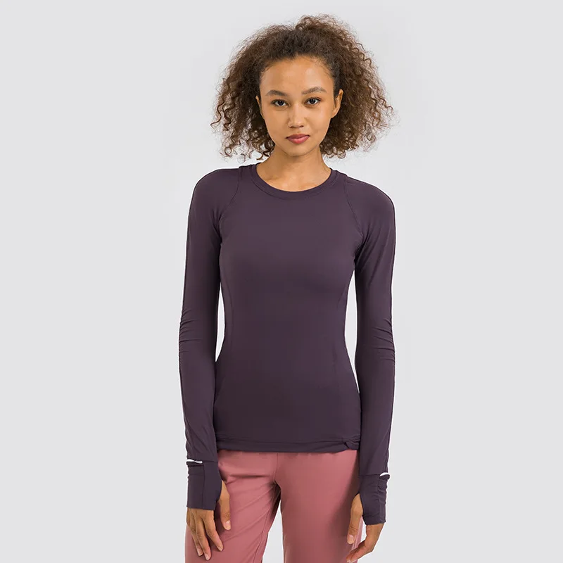 Mermaid Curve It's Rulu Run Long Sleeve Yoga Shirt Zippered Pocket