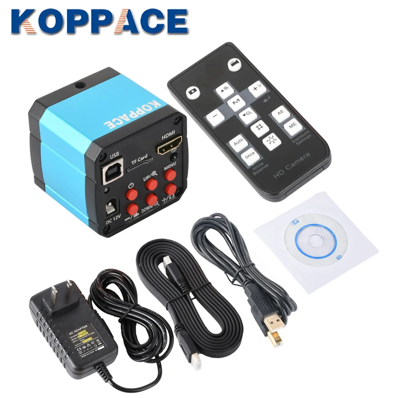 Микроскоп KOPPACE 21 миллион пикселей HDMI HD камера микроскопа с объективом 100X