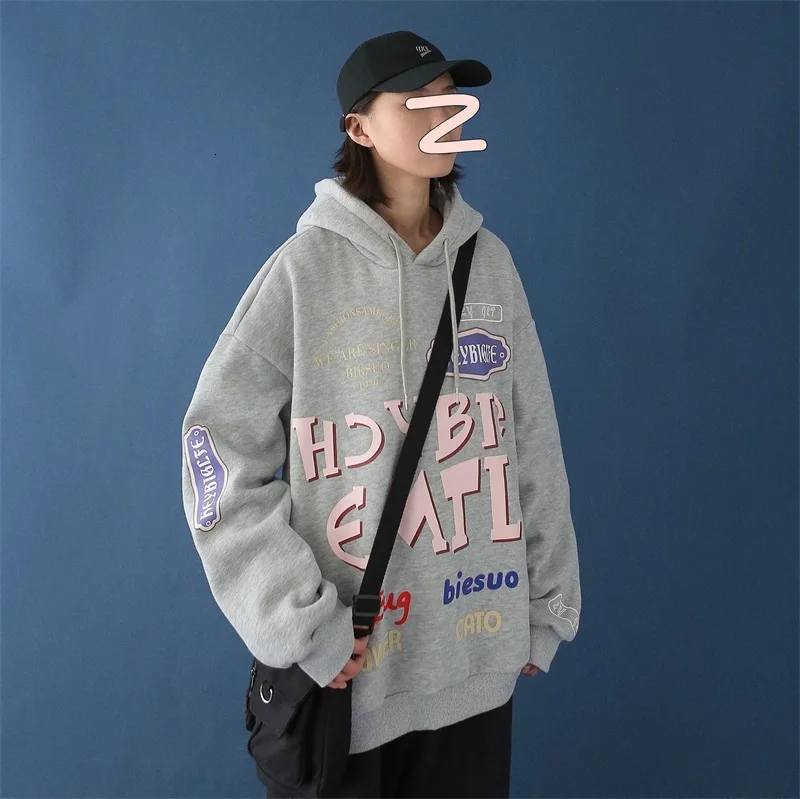 Sudaderas mujer ropa mujer осенние толстовки женские пуловеры с принтом топы зимние женские модные толстовки Harajuku
