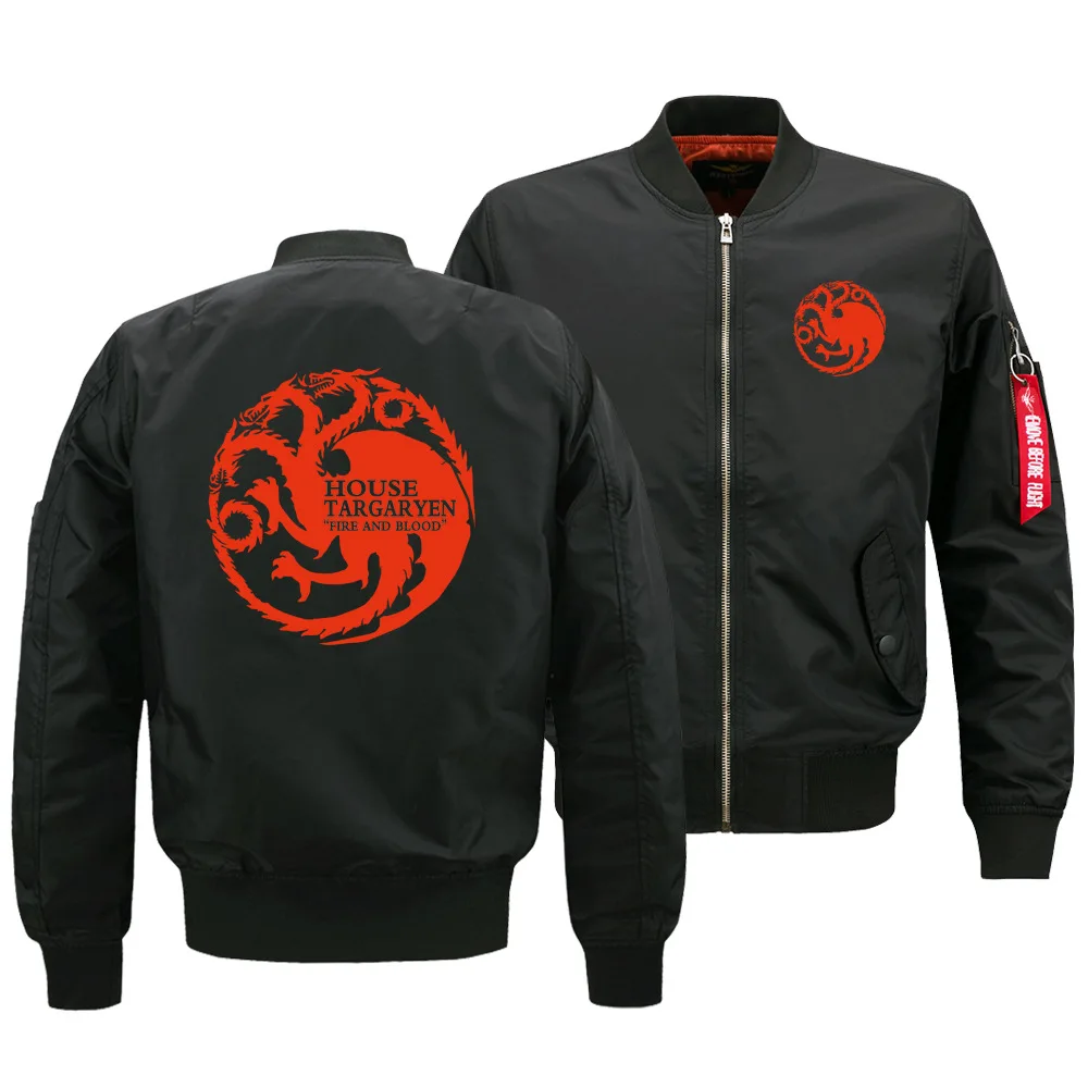 

New Style Men's Casual Jacket Power Game Hoodie Targaryen Europe And America Air Force Jacket Men's