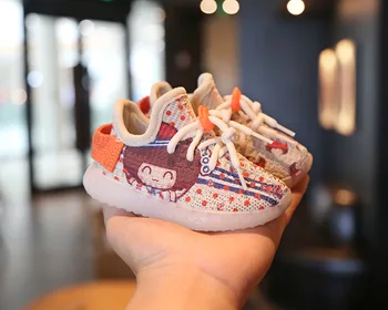 

Girl baby cartoon avatar female baby shoes little girl with soft bottom non-slip mesh shoes sports toddler shoes
