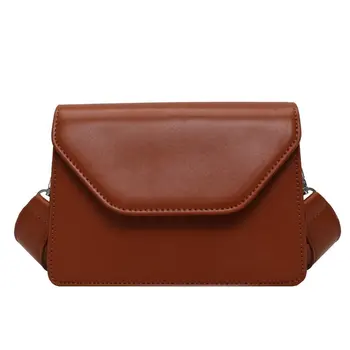

Ladies Fashion Handbag Pure Color Simple Shoulder Bag Female New Crocodile Pattern Messenger Bag Women