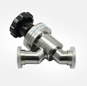 

Y-shaped Manual High Vacuum Baffle Valve Angle Valve Vacuum Flapper Valve Gas Safety Valve Stainless Steel KF16 KF25 KF40 KF50
