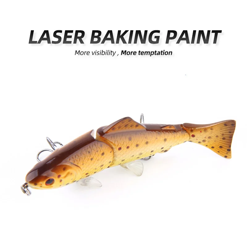 ARDEA Jointed Fishing lure sinking Swimbait 3.9in/16.5g 3-section bait catfish Perch ISCA artificial hard lure AWB122D