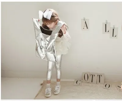 Baby pants for girls Kids Leggings Children's pencil pants Trousers Faux PU Leather Legging Slim trousers
