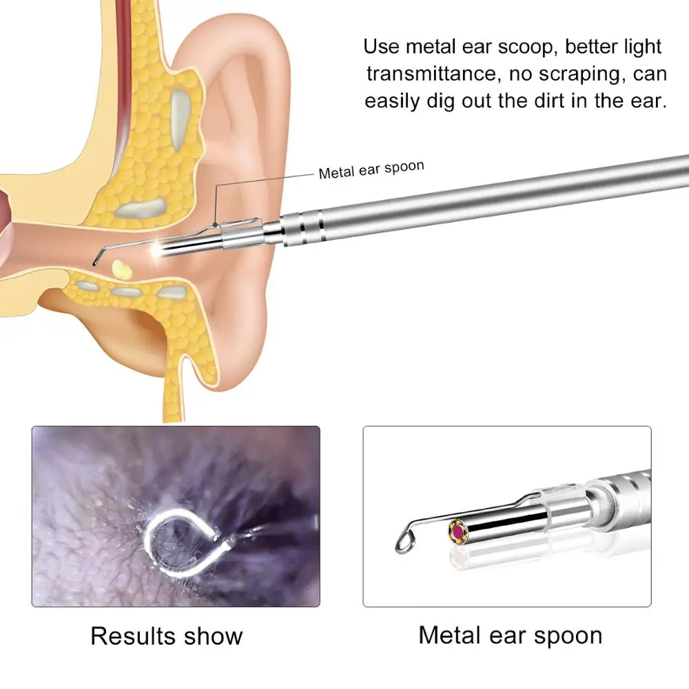 Cena 3.9MM czyszczenie uszu obiektywu HD1080P 3w1 USB medyczna kamera endoskopowa Wifi IP67 wodoodporna kontrola 2MP wizualne narzędzie łopatka do uszu
