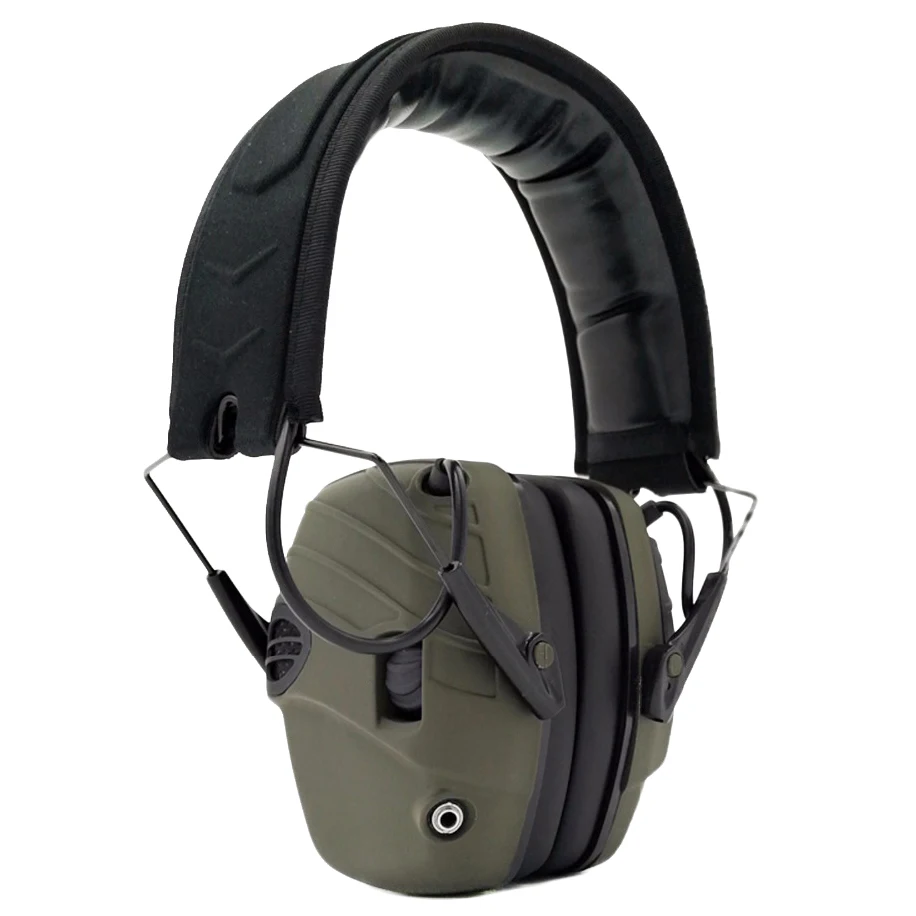 Электронный противошумный наушник NRR 25DB охотничья Электроника защита охотничьи наушники(оливковый зеленый