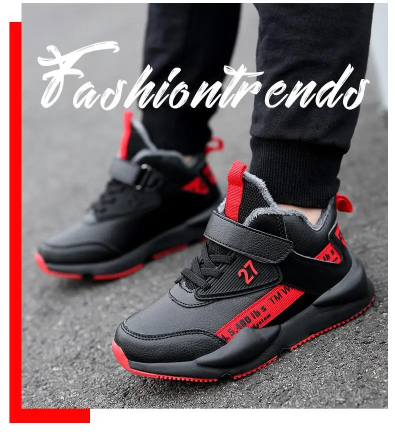 SKHEK Fashion Children Boots Autumn Winter New Handmade Comfortable Girls Boots Leather Martin Boys Boots Fashion Kids Shoes