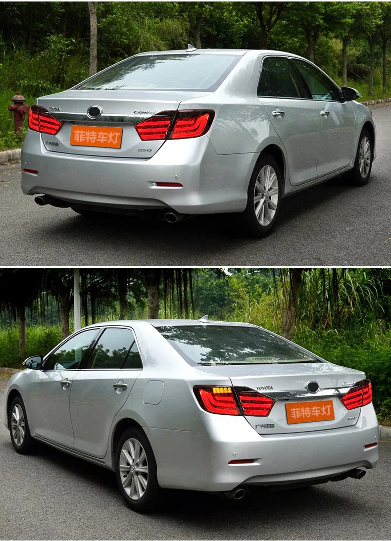 Автомобильный Стайлинг для Toyota Camry задний светильник s 2012 2013 Camry V50 светодиодный задний светильник Aurion задний фонарь DRL+ тормоз+ Парк+ сигнал