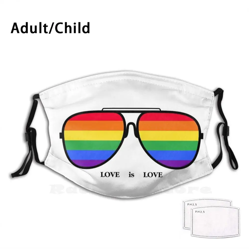Футболка с надписью Love Is Sunglass Pride Винтажная футболка Lgbt моющийся фильтр защитой