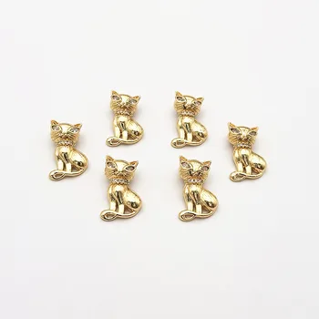 

New arrival! 22x14mm 50pcs Cubic Zirconia Cat shape charm for Earring DIY Making, Jewelry Accessories Findings & Component