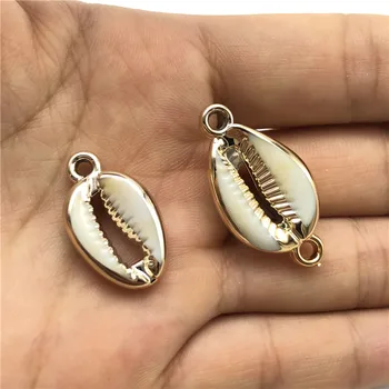 

10pcs charm Ocean Shell Pendant connection for Woman Fashion Jewelry Making DIY Handmade Necklace Accessories