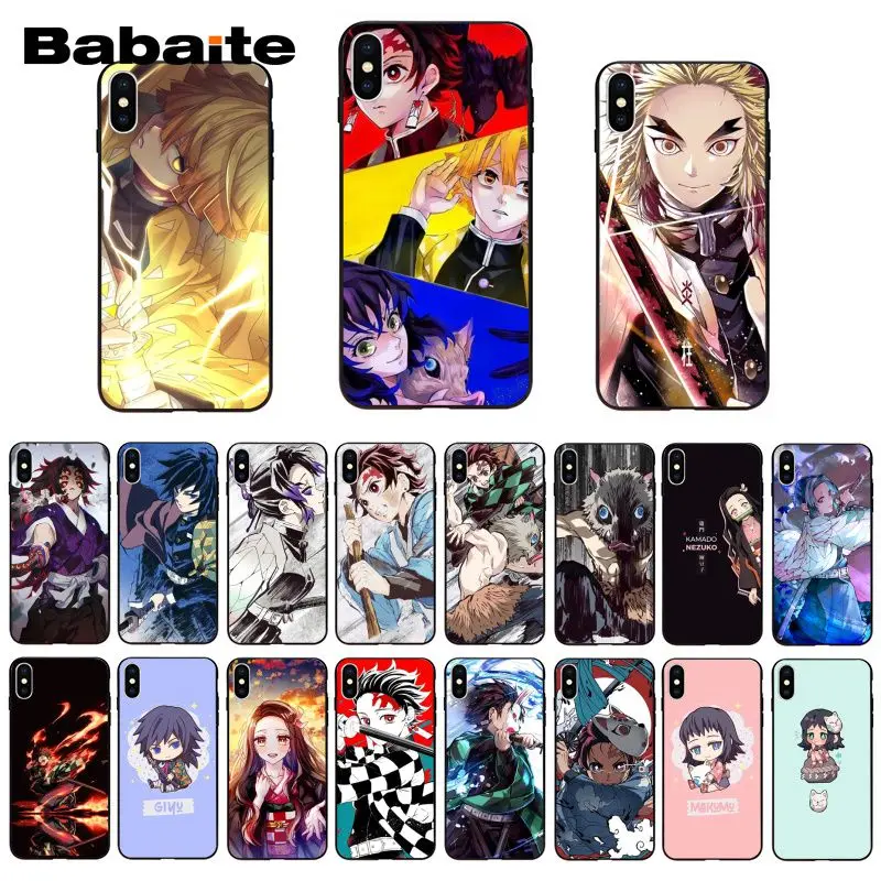 Японский чехол для телефона Babaite Kamado Nezuko Kimetsu No Yaiba рассекающий демонов iPhone 11 Pro XS MAX