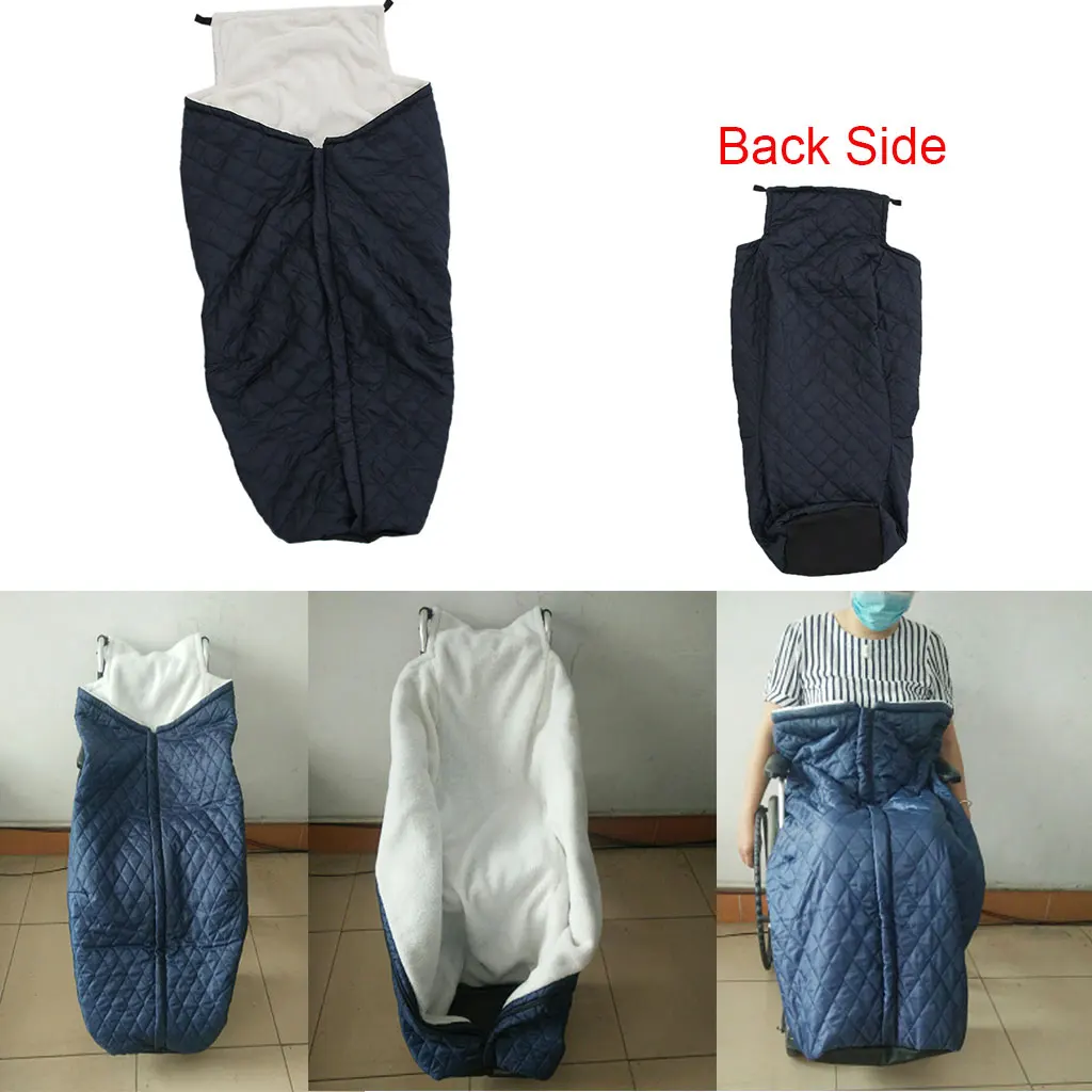 Skup Przenośny zamek na wózek inwalidzki cieplej pokrywa koc na dolne nogi ciała stopy ochrona przed wiatrem,