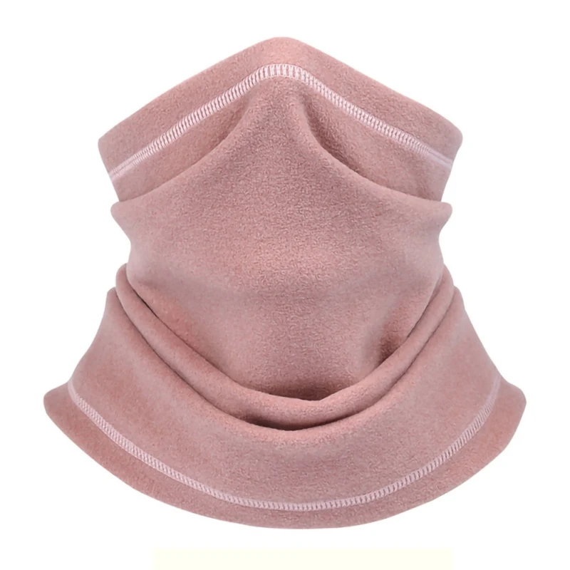Розовый Winter Warm Scarf Rabbit plush Face Mask Thermal Anti-static Outdoor Cycling Windproof Headscarf Neck Face Shield AH08 - Цвет: Розовый