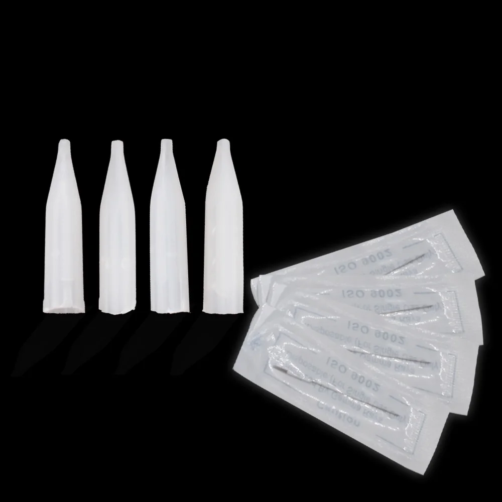 100 шт 1R/2R/3RL/5RL/7RL/3F/5F/7F одноразовые иглы для бровей с 100 наконечниками для игл для татуажа аксессуары для перманентного макияжа