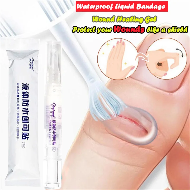 Waterproof First Aid Liquid Bandage for Small Cut Wounds Healing Gel Patch Medical Disinfecting Adhesive Hemostasis Plaster | Дом и сад