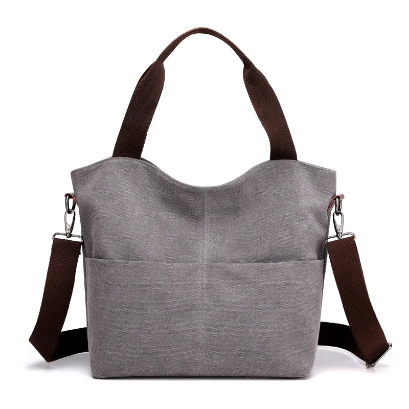 

New Style WOMEN'S Bag Canvas Tote Bag Shoulder Bag Hand Large-Volume Casual Backpack