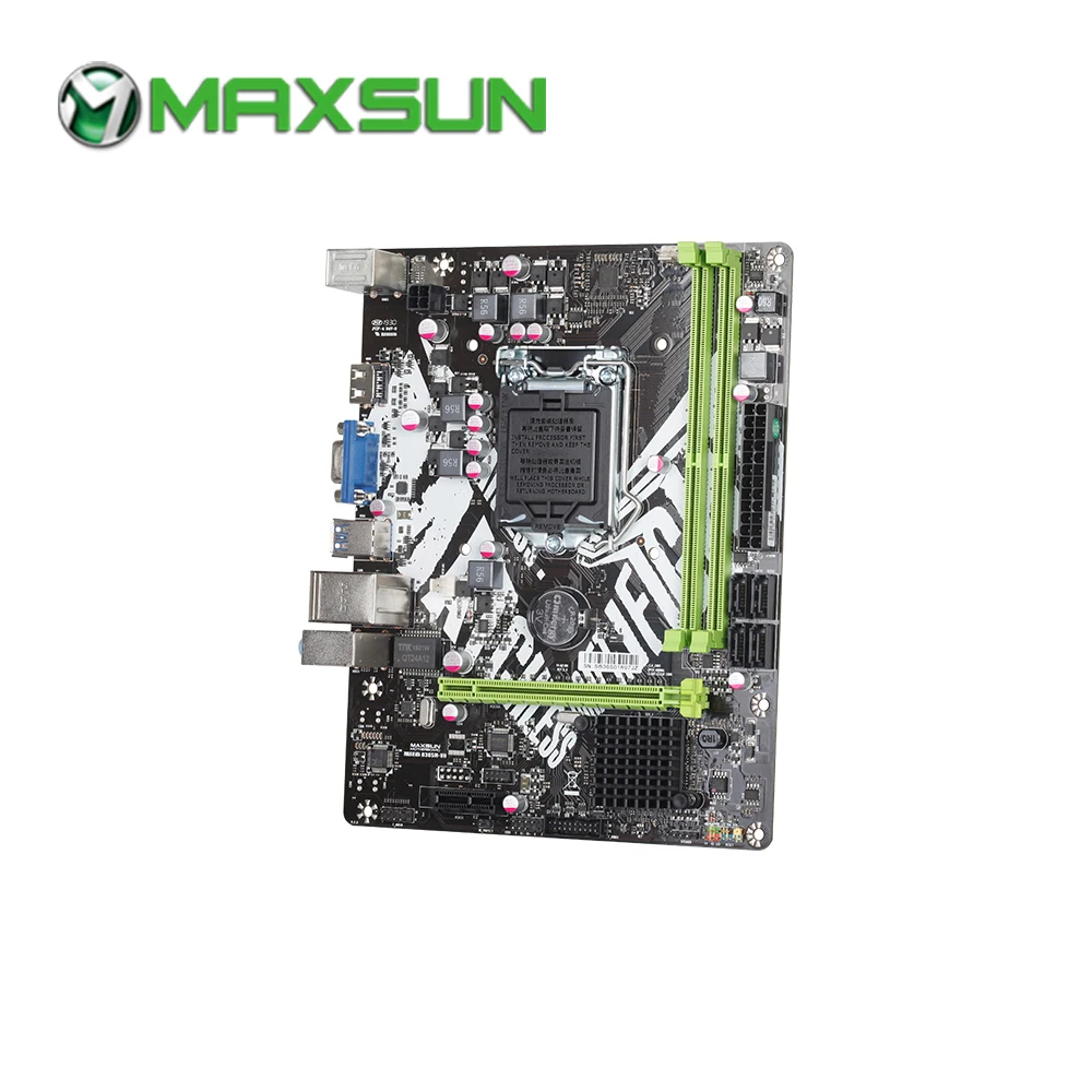 MAXSUN Challenger b365m-vh Материнская плата Intel mATX LGA 1151 двухканальный DDR4 1000M LAN SATA3.0 USB3.1 VGA HDMI 5 фазный Mainb