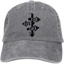 Живая Любовь озеро унисекс бейсбольная кепка хлопок деним Регулируемая охотничья Кепка для мужчин и женщин