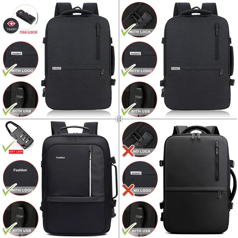 Дорожный рюкзак для ноутбука 17 дюймов мужчин и женщин сумка 15 6 дюйма с usb зарядкой