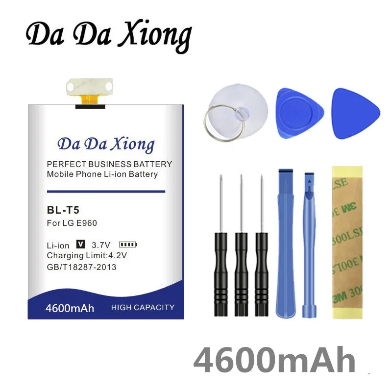Аккумулятор Da Xiong 4600 мАч для LG Nexus 4 E960 E975 E973 F180 LS970 Optimus G E970|bl-t5 battery|battery forbattery for lg |