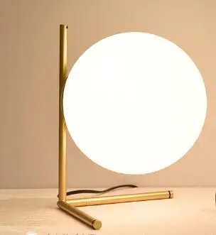 table light 3 Современные Стекло мяч Торшер для Гостиная LED Настольная лампа для Спальня прикроватные украшения Настольные лампы - Цвет абажура: table light 3