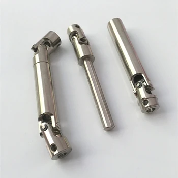 

2Pcs Scx10 Steel Universal Drive Shaft With Cvd 110-155Mm For 1/10 Scale Models Rc Car Axial Crawler Tf2 Trx4