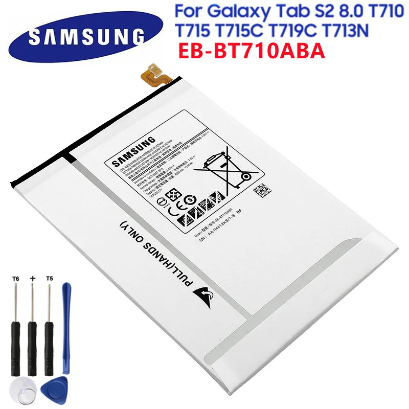 Оригинальный планшетный компьютер SAMSUNG аккумулятор 4000 мАч для Samsung Galaxy Tab S2 8 0