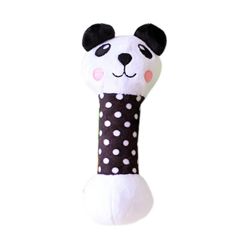 panda 1 шт. мягкий, флисовый, для собаки эластичные игрушки инструмент для домашних животных Сжимаемый звук кошки собаки милые Мультяшные игрушки в виде животных Собака Домашние игрушки - Цвет: panda