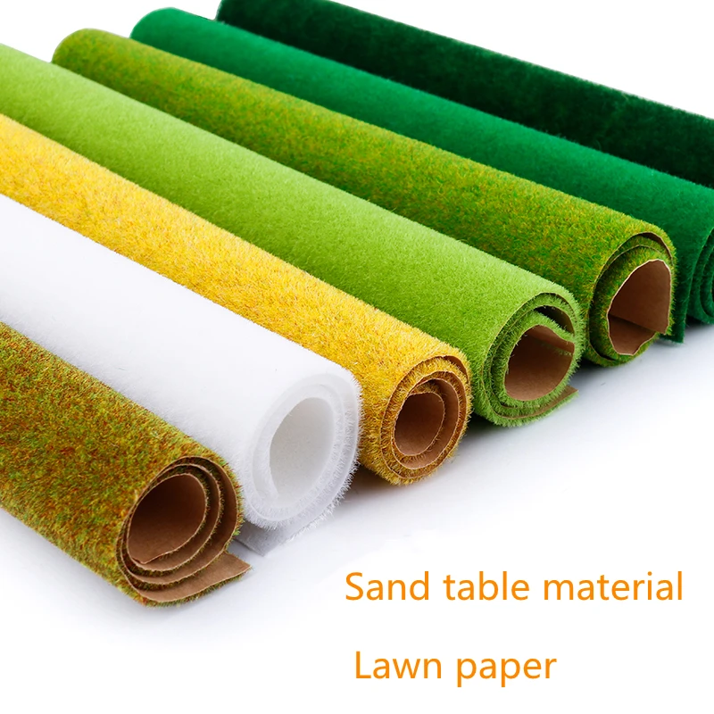 2Pcs Model Grass Mat Artificial Train Grass Mat Lawn Paper for DIY Train 2Pcs Model Grass Mat Artificial Train Grass Mat Lawn Paper for DIY Train