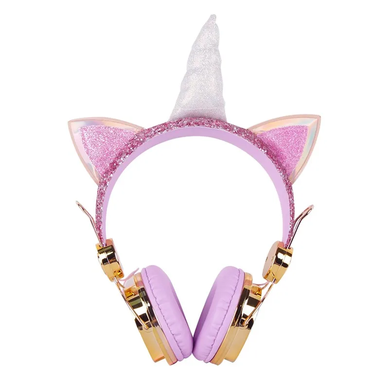 Bluetooth Cute Bluetooth 5 0 Headphones Wireless Girls Kids Cartoon Stereo Headset Microphone Learning Headset