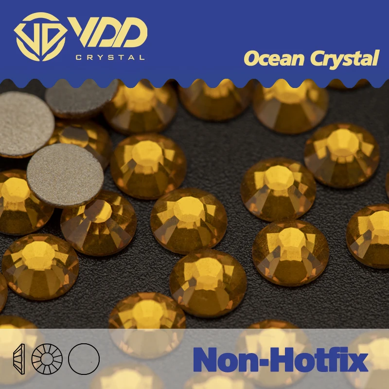 VDD 006 Topas Nicht-Hotfix Patch Strass Nail Art Strass Hoodie Strasssteine für Handarbeiten Partykleider